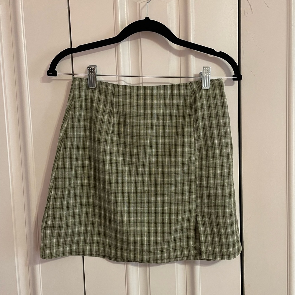 Princess Polly Green Plaid Skirt - Picture 3 of 3